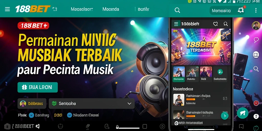 Screenshot gameplay menunjukkan pengguna berkompetisi dalam tantangan musik.