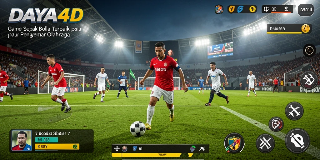 Tampilan gameplay <strong>DAYA4D</strong> yang menyenangkan dan interaktif untuk penggemar sepak bola.