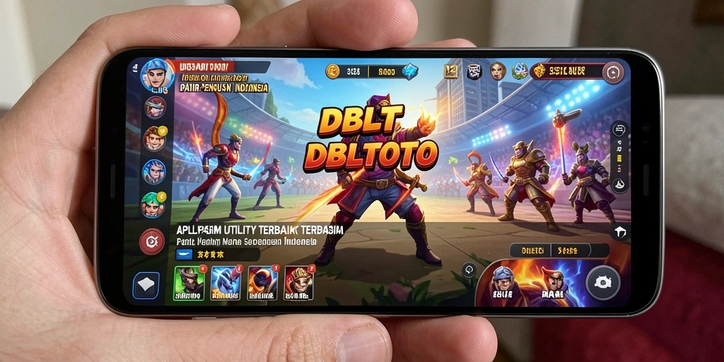Tangkapan layar utama DBLTOTO yang menunjukkan fitur aplikasi Utility yang praktis.