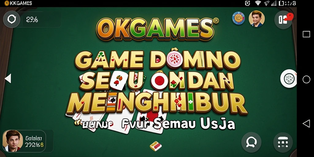 Gameplay seru OKGAMES dalam permainan Domino.
