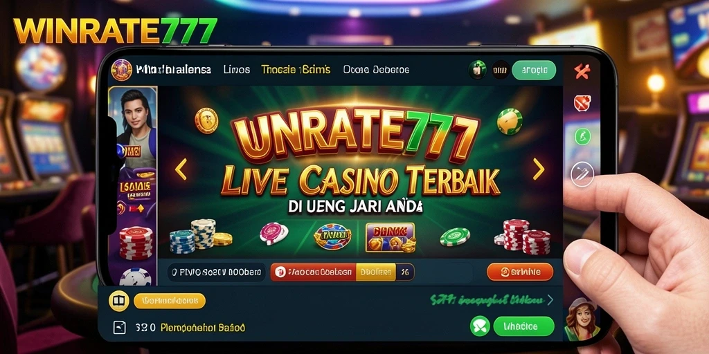Tampilan gameplay Live Casino yang menarik dan interaktif dari WINRATE777.